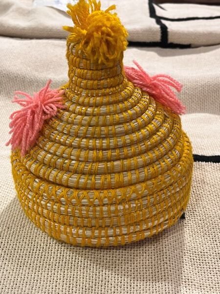 Moroccan wicker basket