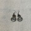boucles d oreilles argent noires