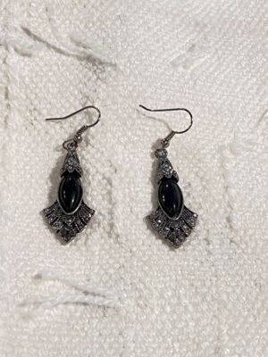 black marcasite earrings black marcasite earrings