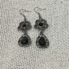 black silver earrings black silver earrings