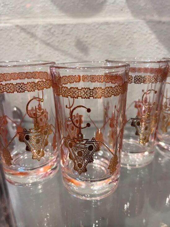 khamsa doree verres marocains