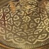 brass tray table
