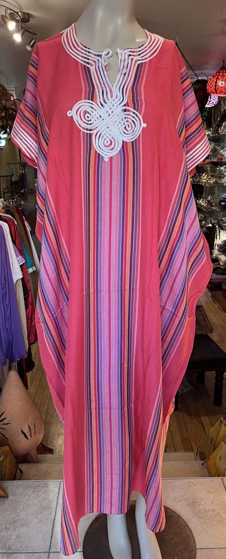 pink woman kaftan caftan