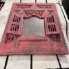 pink wood mirror1 miroir en bois rose