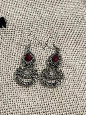 red dangle earrings red dangle earrings