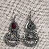 red dangle earrings3 silver sterling red dangle earrings