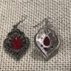 red earrings2 boucles d oreilles rouges montreal