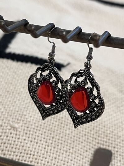 red earrings silver canada