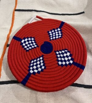 Artisanal wicker wall decor plat marocain pour decoration murale en osier artisanal