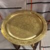 Moroccan tea table folding wood stand