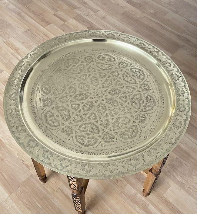 table en brass marocaine