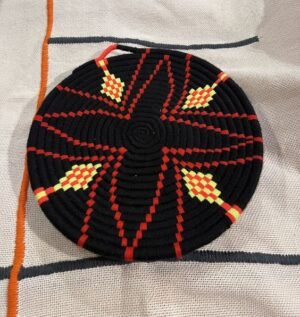 Moroccan wall hanging plate Moroccan wall hanging plate made of straw