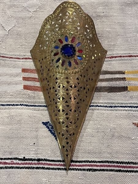 moroccan brass sconce