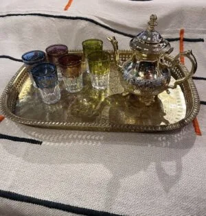 set de the marocain dore