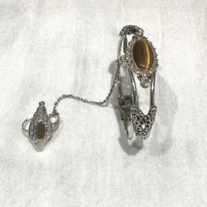 Bracelet-Ring-Set-detail duo bracelet et bague en argent maroc