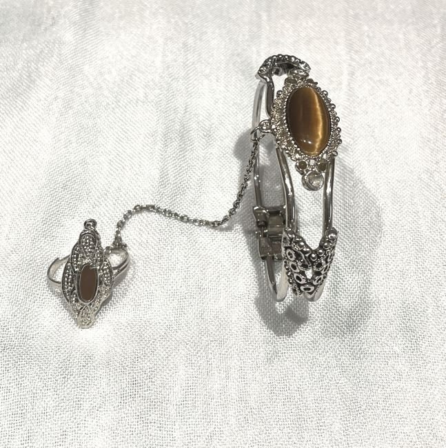 duo bracelet et bague en argent maroc