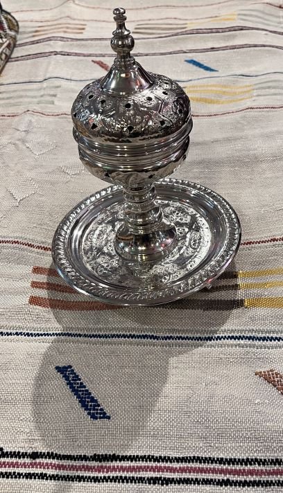 Bruleur encens Marocain en argent