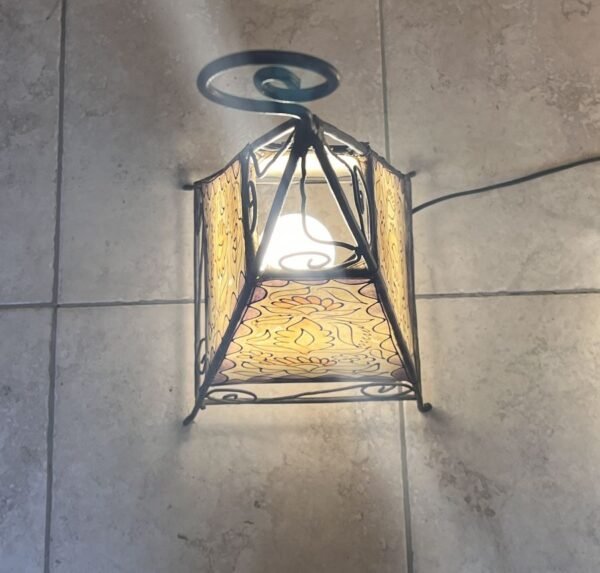 lampe marocaine en cuir