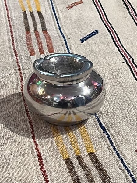 Moroccan silver ashtray