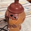 Moroccan terracotta lamp4 lampe marocaine en terre cuite peinte