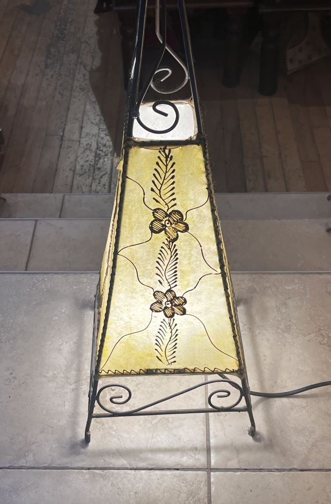 lampe marocaine en cuir