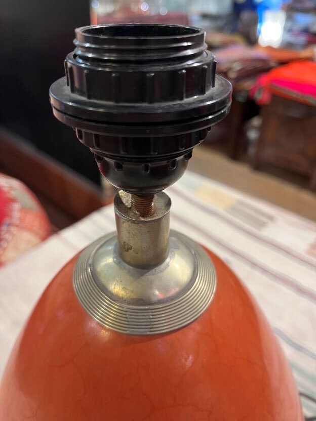 lampe marocaine en tadelakt3 lamp tadelakt pumpkin color