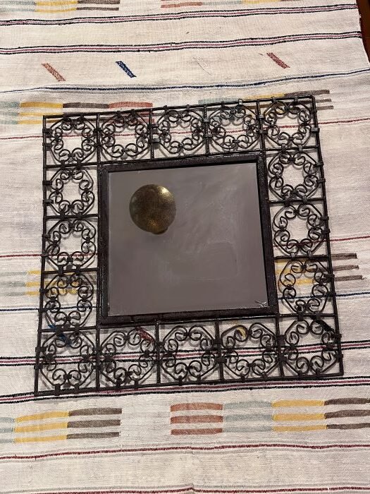 miroir marocain en fer forgé