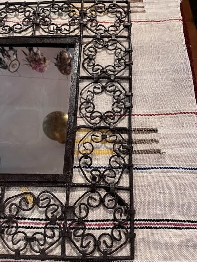 moroccan wrought iron mirror