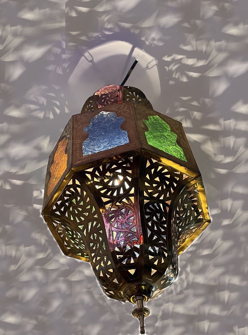 Moroccan brass lantern Moroccan brass lantern