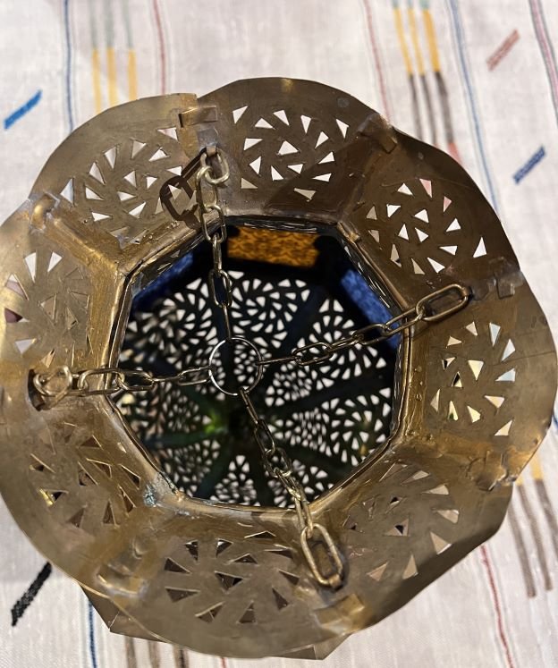 Moroccan brass lantern5 lampe marocaine cuivre