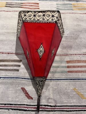 applique marocaine rouge en peau applique marocaine rouge en peau