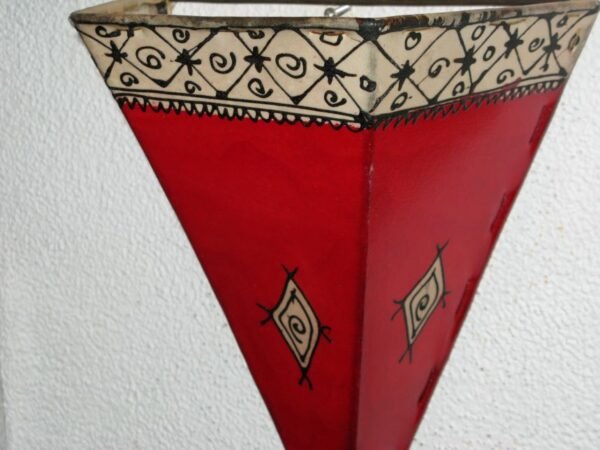 Moroccan red sconce