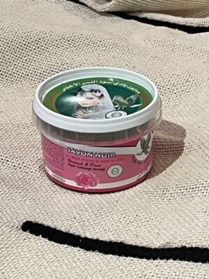 Moroccan black soap rose1 savon noir rose de maroc