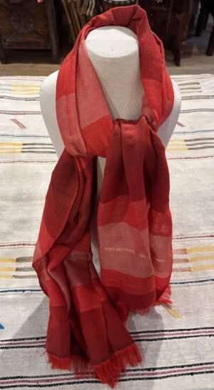 Moroccan red silk scarf1 Moroccan scarf