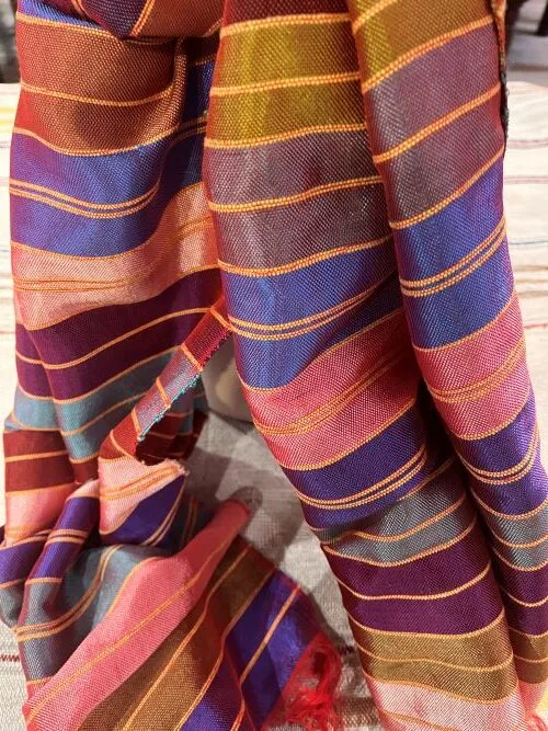 Moroccan long silk scarf