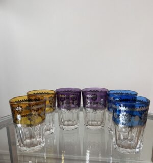 Moroccan floral tea glasses1 Moroccan floral tea glasses