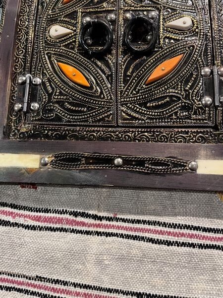 moroccan bone mirror