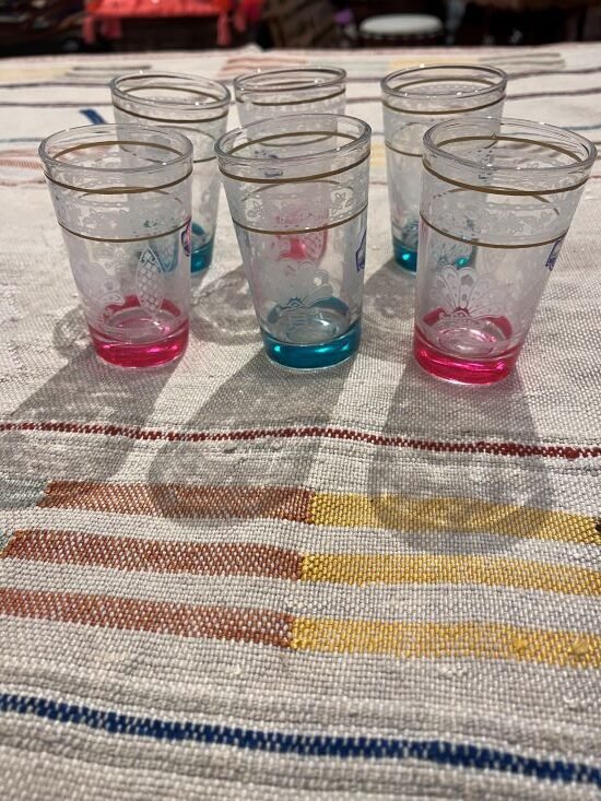 verres marocains pour servir le the