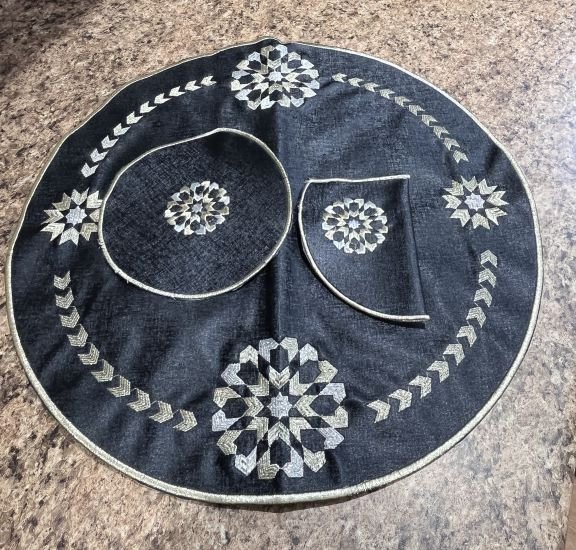cover tray handle teapot placemat