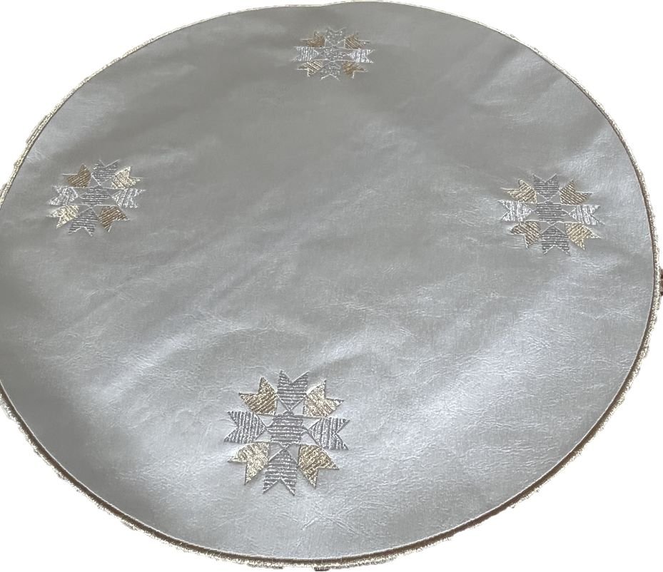 Faux Leather cover tray, placemat and handle cover teapot1 Faux Leather cover tray,