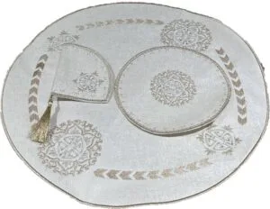 Moroccan handle teapot placemat cover serving tea tray