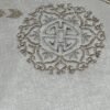 Moroccan handle teapot placemat cover serving tea tray3 broderie argent rt or de ce tte couverture plateau rond