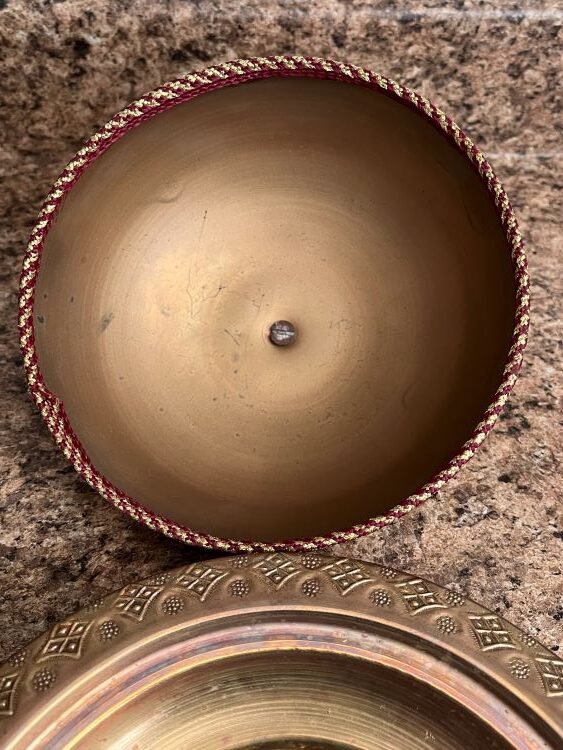 tagine avec couvercle en brass