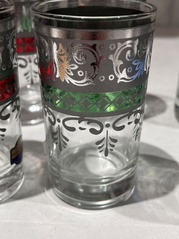 silvered tea glasses