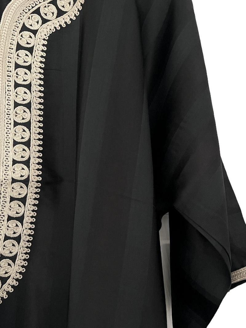mens kaftan black