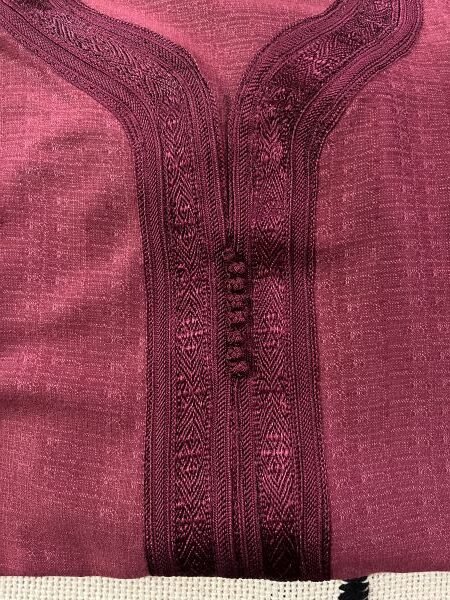 kaftan rouge vetement long pour homme