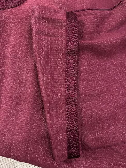 gandoura marocain rouge pour homme