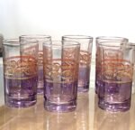 mauve moroccan tea glasses