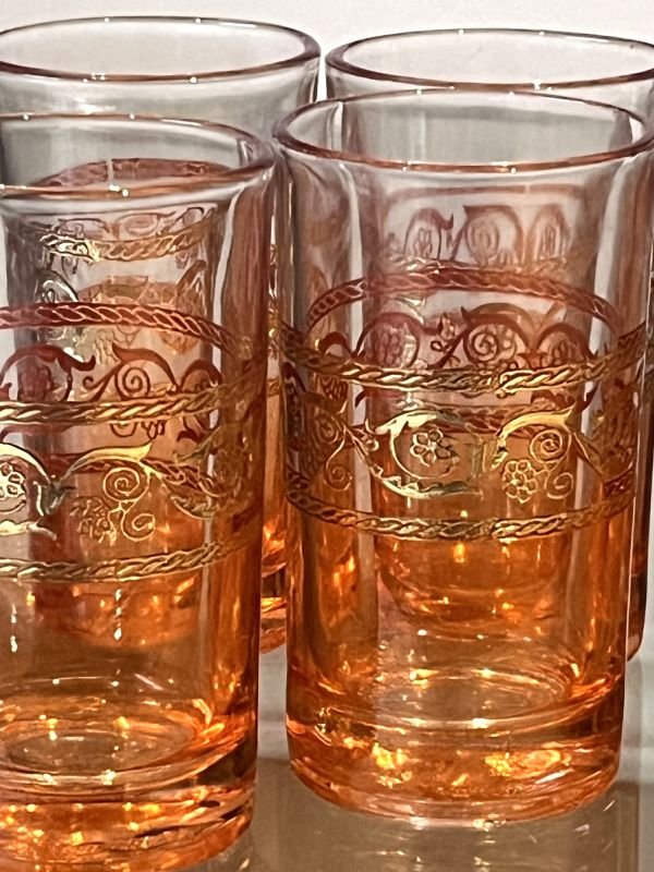 verres marocains orange