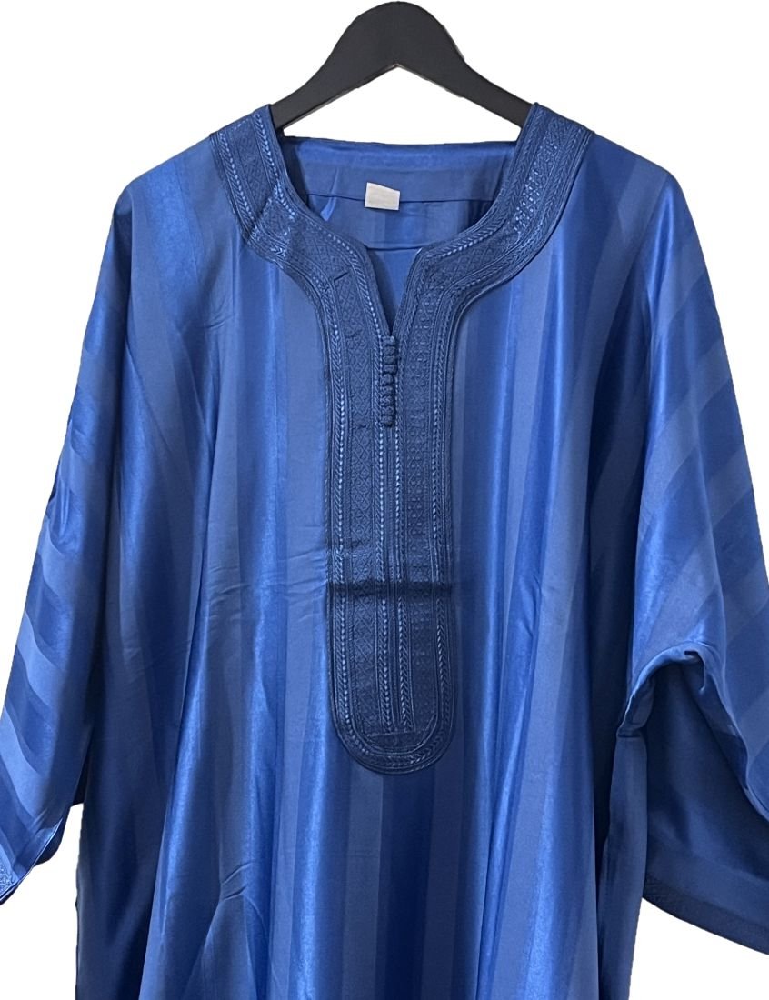 Moroccan blue gandora1 Moroccan blue gandora